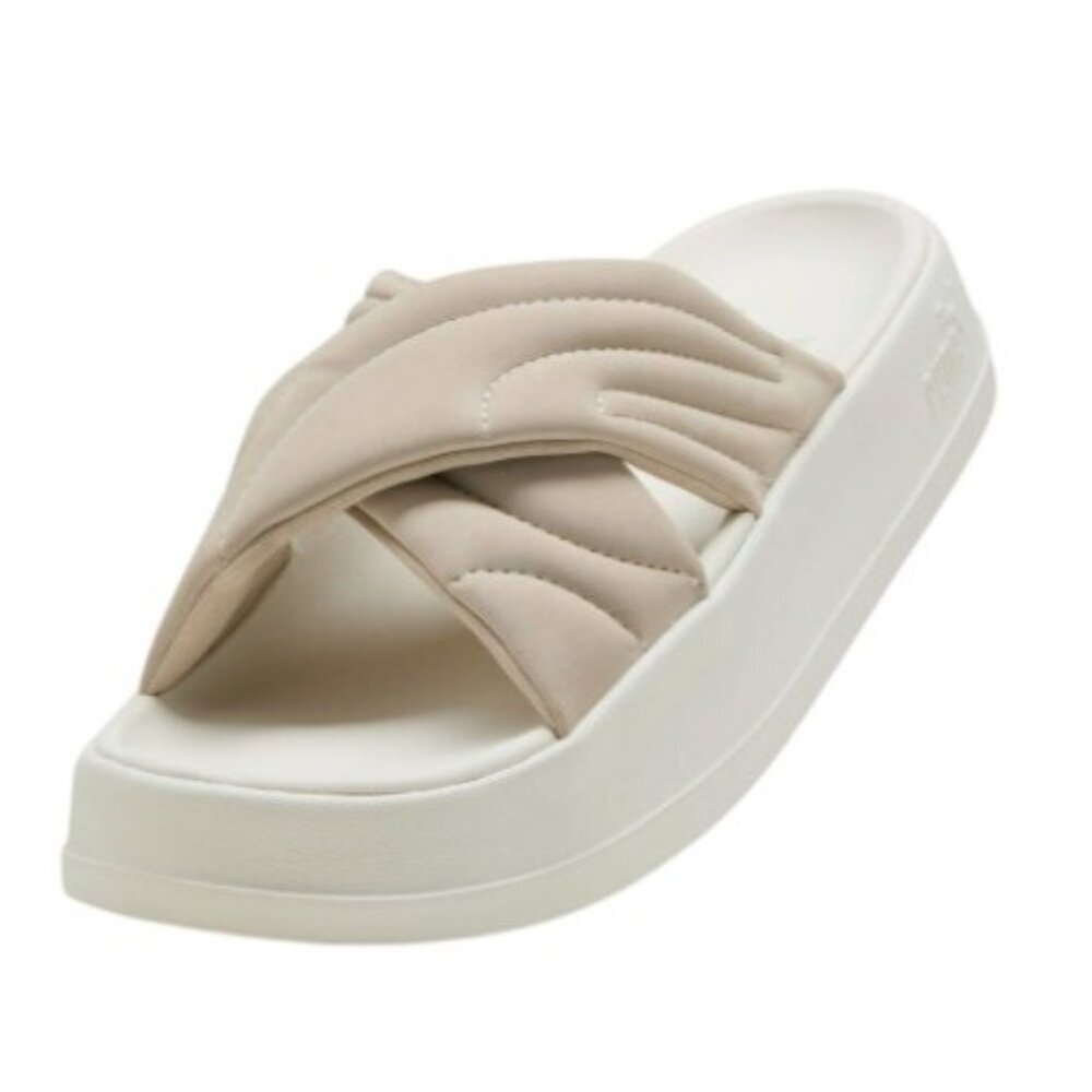 Puma Women's Size US 8 Leadcat Platform Slide Sandals Desert Dust-Warm White